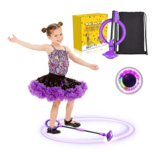 Kqpoinw Kinder Blinkender Springring, Swing Wheel mit Lichtrad...