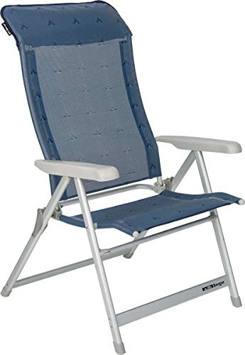 BERGER Luxus XL Gartenstuhl Hochlehner verstellbar mit Armlehnen │Klappsessel...