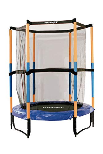 Hudora 65596 Hornet Kindertrampolin Jump In - Trampolin mit Sicherheitsnetz -...