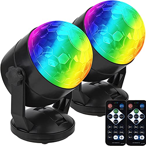 2er-Pack Batteriebetrieben Discokugel Partylicht mit Fernbedienung,...