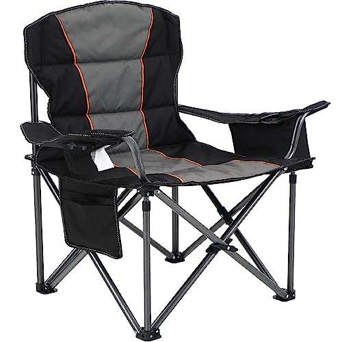 HIGH POINT SPORTS Übergroßer Campingstuhl Faltbar Angelstuhl Tragbar 200KG...