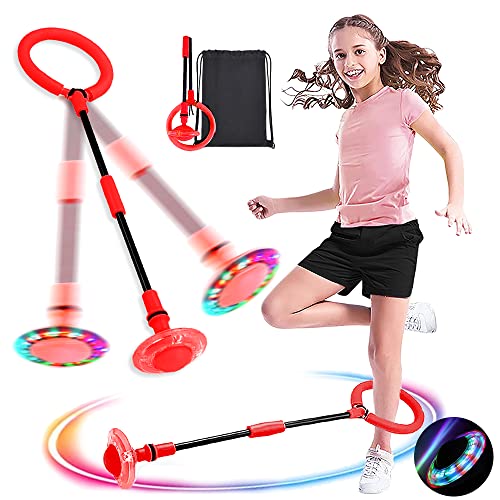 Swing Wheel mit Lichtrad,Kinder Blinkender Springring,Kinder Blinkender...