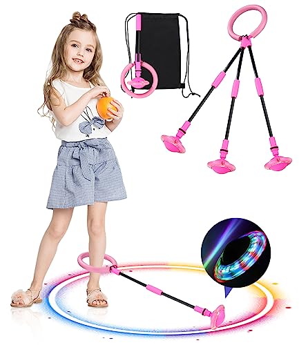 Jissta Kinder Blinkender Springring,Sport Sprungball,Swing Wheel mit...
